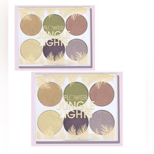 2 pack Flower JUNGLE LIGHTS SHADOW‎ PALETTE new
